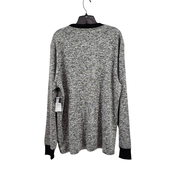 Guess Men's Long Sleeves Atlas Reflective Tape Crew Tee - XL - Picture 5 of 8